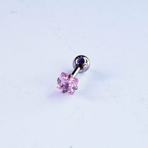 16g square Tragus helix conch cartilage piercing